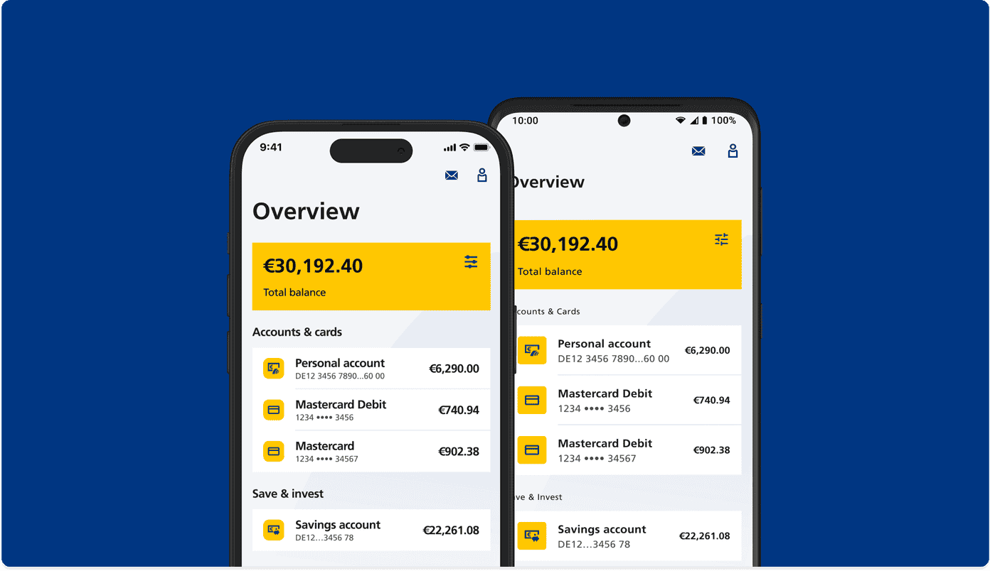Postbank iOS App and Android App